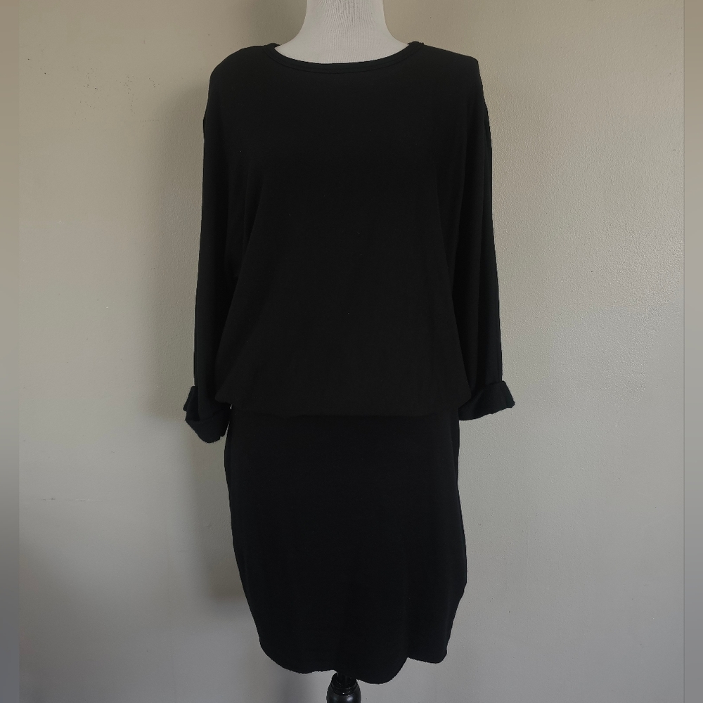 Bailey 44 Black Long-Sleeve Shift Dress